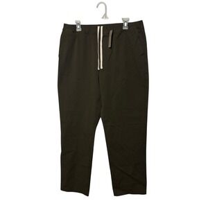 J Crew Pants Mens Large Green Drawstring Pant Stretch Pull On Cotton Blend NWT